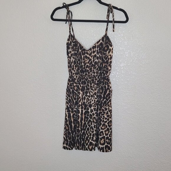 Smoke And Mirrors Vintage Mini Dress Leopard Front Pockets Y2K Star loved Brand - Picture 8 of 12